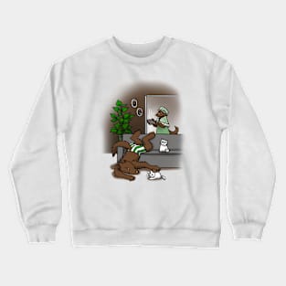 Werewolf with Cats and Grandma Crewneck Sweatshirt